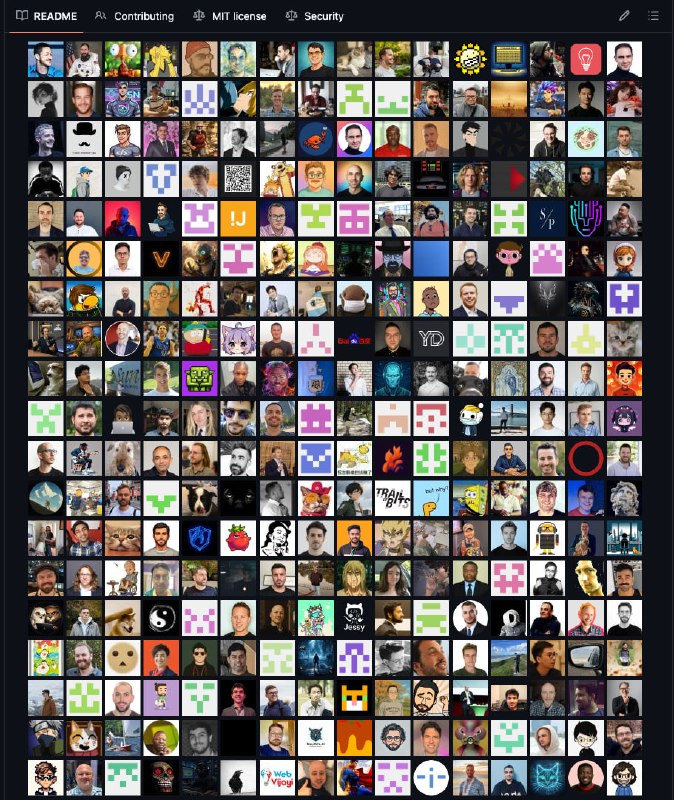 Openclaw 的 contributors 头像大部分都是正面照#Spark